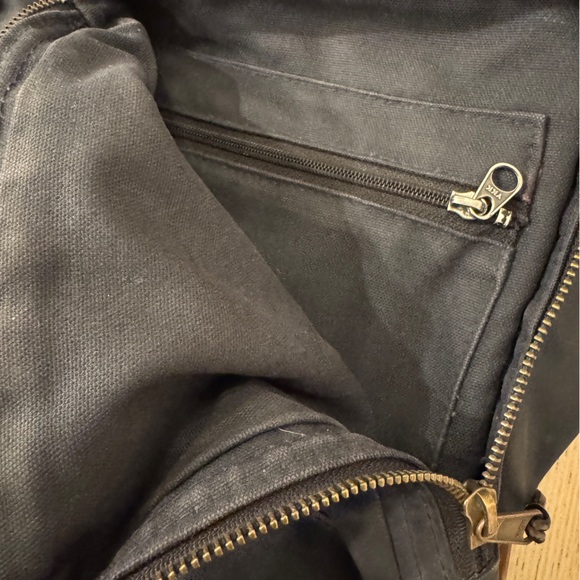 Filson 24hr Briefcase - Navy Tin Cloth, bridle leather strap - Picture 10 of 10